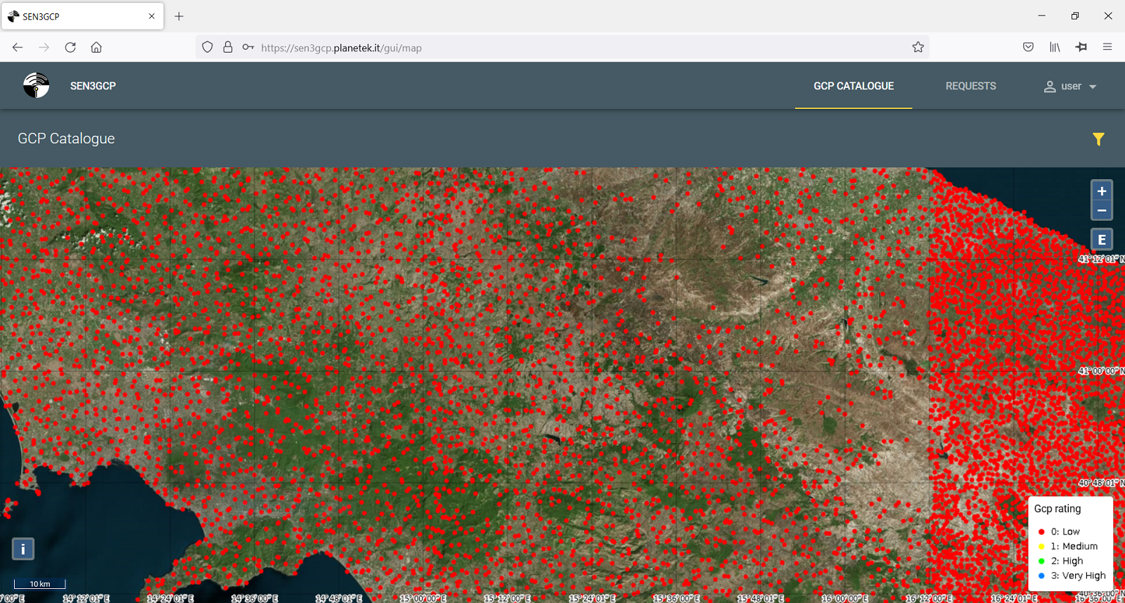 A dedicated service for Ground Control Points and